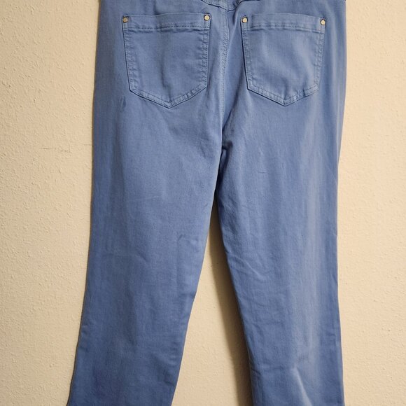 Tribal Comfort Stretch Fly Front Pants Periwinkle Blue 8 - Picture 3 of 5